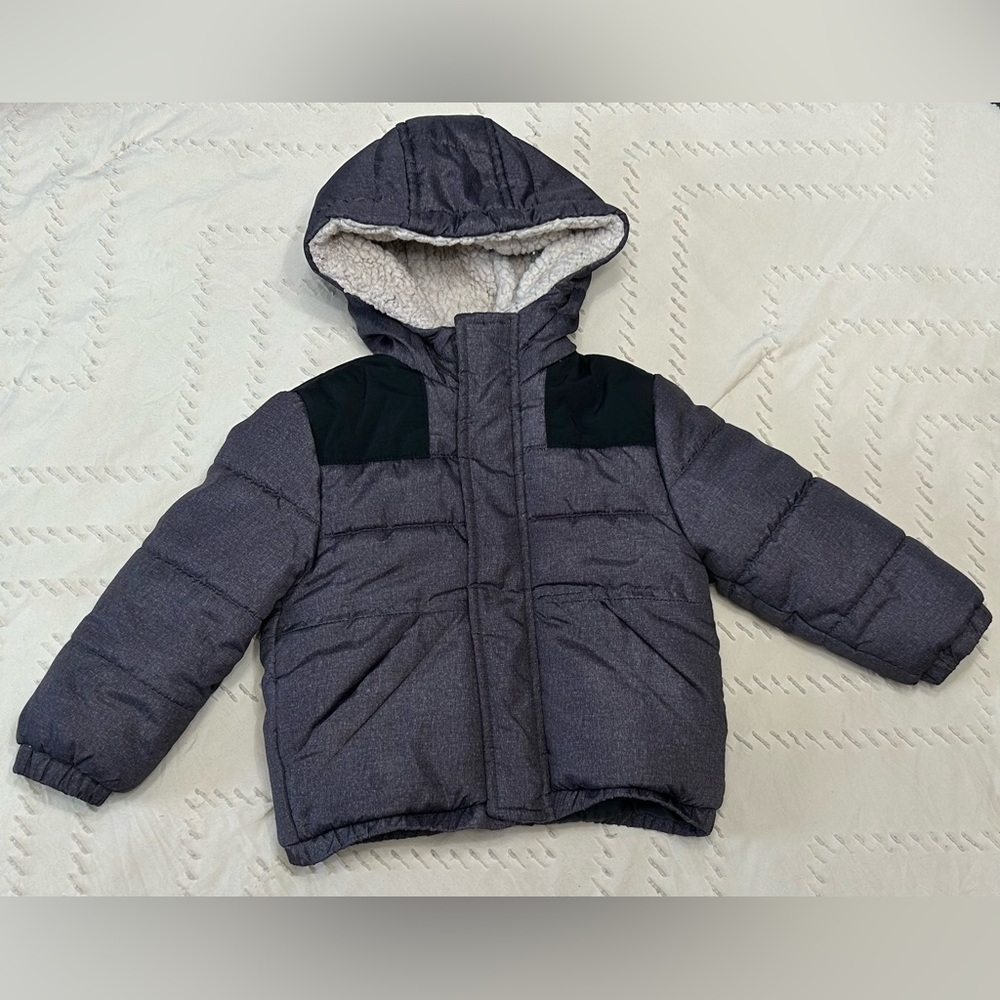 Kids Gray Puffer Jacket